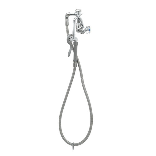 T&S Brass B-0605 Pot & Kettle Filler Assembly B-0068-H flex hose wall mount single control vacuum breaker 68"