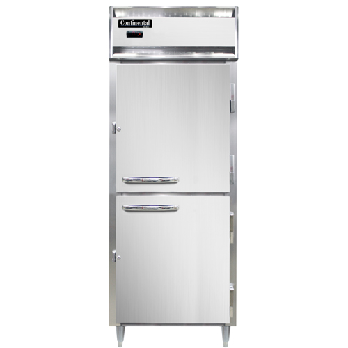 Continental Refrigeration DL1WE-HD Designer Line Heated Cabinet Extra Wide Reach-In 28"