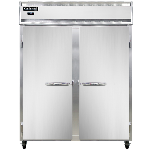 Continental Refrigerator 2FE 57" W Two-Section Solid Door Reach-In Extra-Wide Freezer - 115 Volts