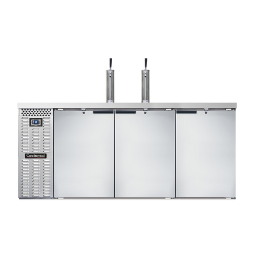 Continental Refrigerator KC79SNSS 79"W Solid Door Keg Cooler