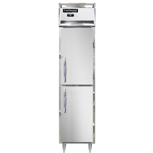 Continental Refrigerator D1RSENSSHD 17.75" W One-Section Solid Door Reach-In Designer Slim Line Refrigerator