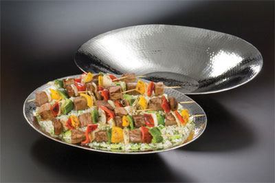 American Metalcraft HMOV1418 144 Oz. Stainless Steel Oval Serving Bowl