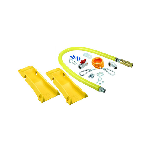 T&S Brass HG-4D-36K-PS Safe-T-Link Gas Connector Kit 0.75" Connection 36"