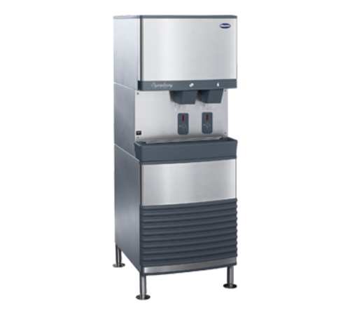 Follett LLC 25FB414W-S Symphony Plus 22.75" W Freestanding Water Cooled Chewblet Ice and Water Dispenser with SensorSAFE - 115 Volts