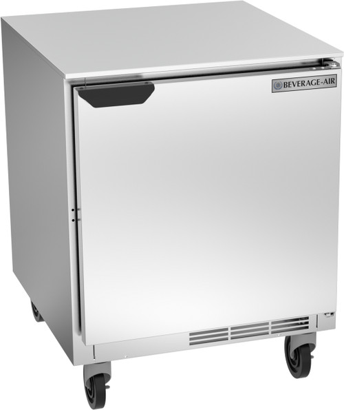 Beverage Air UCR27AHC 27"W One-Section Solid Door Reach-In Undercounter Refrigerator