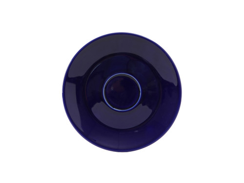 Tuxton BCE-0631 6-3/8" Ceramic Cobalt Round Cappuccino Saucer (3 Dozen Per Case)