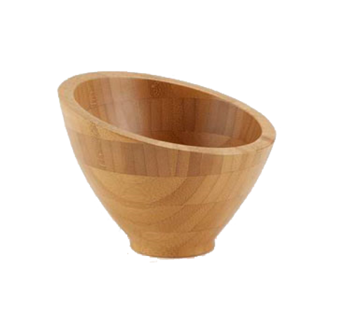 American Metalcraft BAMSL52 5" 8 Oz. Bamboo Round Bowl