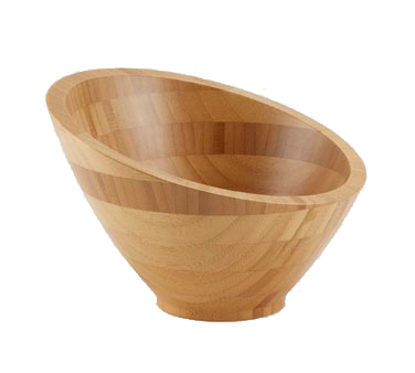 American Metalcraft BAMSL82 8.25" 22 Oz. Bamboo Round Bowl