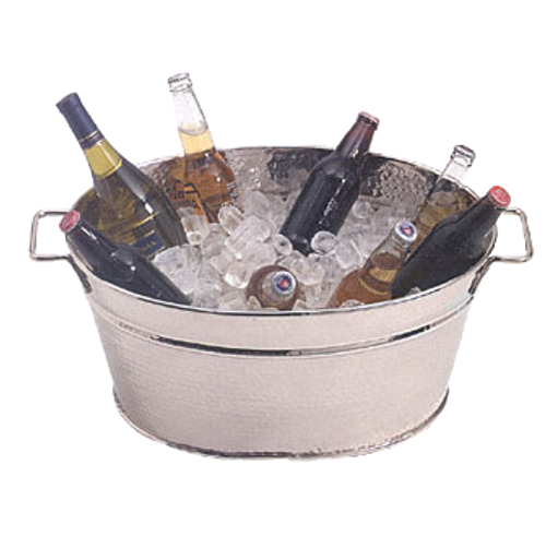 American Metalcraft HMDOB19149 Stainless Steel Party Tub 19.38" L x 14" W x 9.25" H
