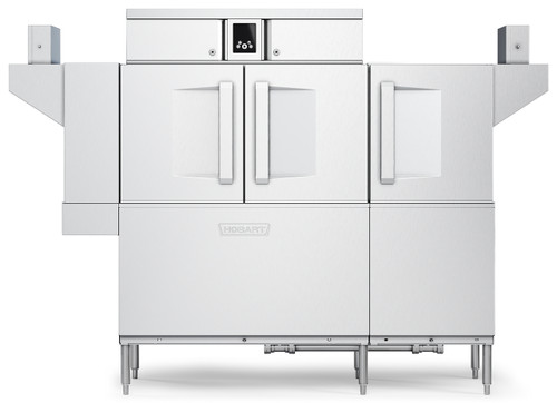 Hobart CL76-BAS+BUILDUP Low Temp Conveyor Dishwasher 0.56 Gallon/Rack Stainless Steel Enclosure Panels Microprocessor Controls