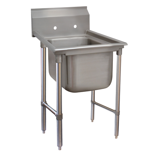 Advance Tabco T9-1-24-X 25" W 18 Gauge Galvanized Special Value Regaline Sink