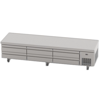 Infrico USA IUC-MSG110 110.63"W Six Drawer Refrigerated Equipment Stand