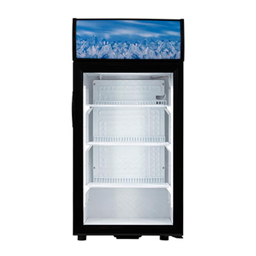 Admiral Craft CDRF-1D/2.7 18.1" W 1-Section Glass Door Reach-In Countertop Display Refrigerator - 1.9 Amps