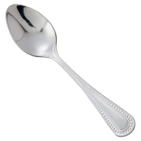 Winco 0005-09 4-3/4" 18/0 Stainless Steel Demitasse Spoon (Contains 1 Dozen)