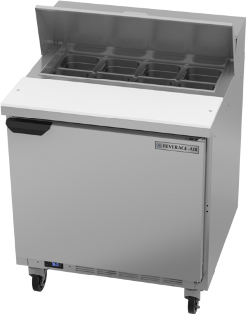 Beverage Air SPE32HC-08 32" W One-Section One Door Sandwich Top Refrigerated Counter