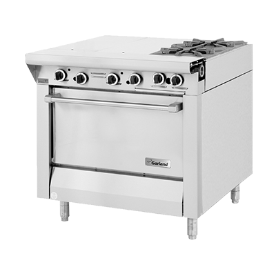 Garland M43-1S-NG 34" Natural Gas Heavy Duty Range - 118,000 BTU