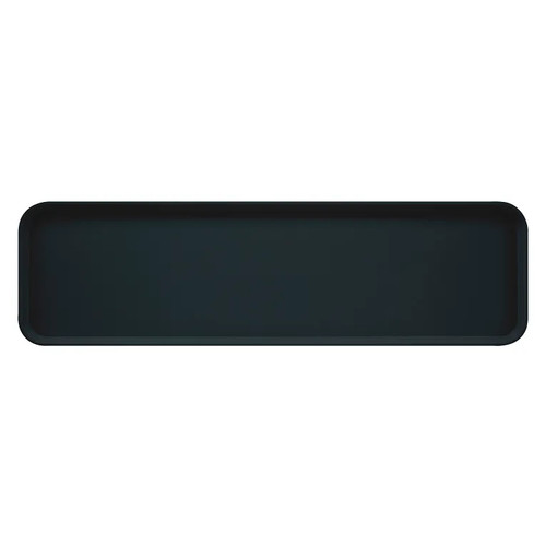Cambro 6302MT110 6-9/16" x 30" x 2" Black Rectangular Fiberglass Display Market Pan - 12/Case