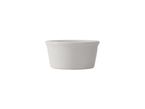 Tuxton BWX-040 3-3/8" 4 Oz. Ceramic White Round Ramekin (4 Dozen Per Case)