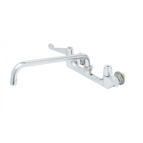 T&S Brass 5F-8WWB12 Equip Faucet swivel 8" wall mount 12" swing nozzle