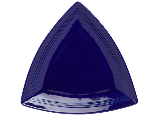 Tuxton CCZ-1248 Ceramic Cobalt Triangular Plate (6 Each Per Case)