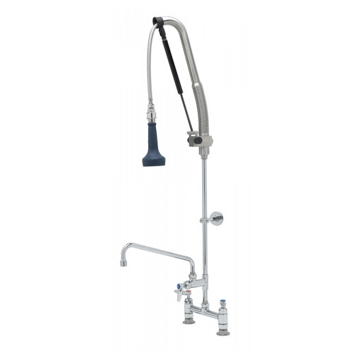 T&S Brass B-0123-12-Crb8P Easyinstall Durapull Pre-Rinse Unit 8"