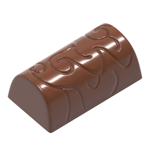 Matfer Bourgeat 383007 Chocolate Mold 1.33" L x 0.75" W x 0.5" H Arabesque