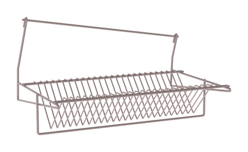 Metro IWA-S11K4 Smartwall Drying Shelf With Slanted Lid Holder Metroseal Gray Epoxy-Coated Corrosion-Resistant Finishnsf