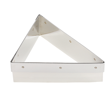 Matfer Bourgeat 371243 MozaK Decoration Tart/Savory Pastry Cutter 4-5/8"L x 3-1/2"W x 1-1/2"H Triangular Stainless Steel