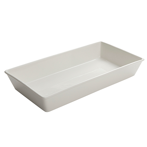 American Metalcraft POR17 144 Oz. Porcelain White Rectangular Bowl