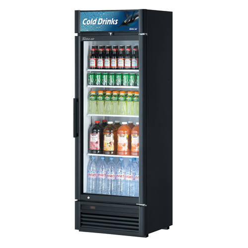 Turbo Air TGM-15SD-N6 26.38" W One-Section Glass Door Super Deluxe Refrigerated Merchandiser