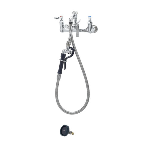 T&S Brass B-2312 Pot Filler Faucet wall mount mixing faucet with 8"