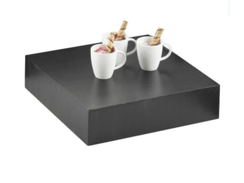 Cal-Mil 432-3-96 12"W x 12"D x 3"H Bamboo Midnight Bamboo Display Tray/Riser