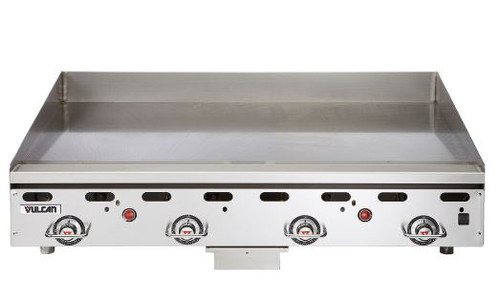 Vulcan MSA72-LP 72" W Stainless Steel Liquid Propane Countertop Heavy Duty Griddle - 162,000 BTU