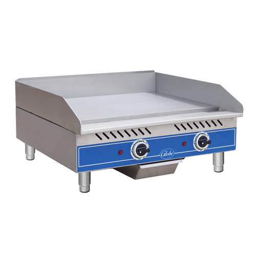 Globe GEG24 24" Stainless Steel Electric Countertop Griddle - 208/240 Volts