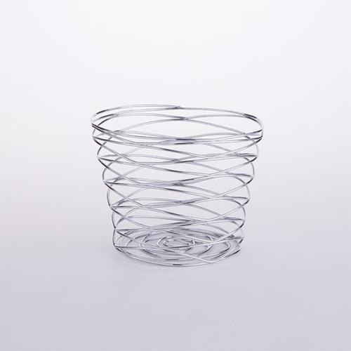 American Metalcraft FRUC7 7" Metal Round Birdnest Basket