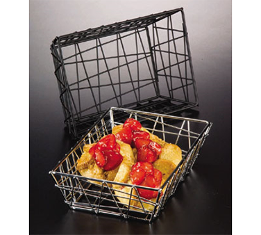 American Metalcraft BZZ59C Metal Rectangular Zorro Basket
