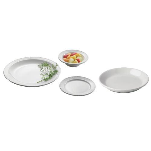 Dinex DXHHC1002
 7-3/4"
 China
 White
 Round
 Entree Plate