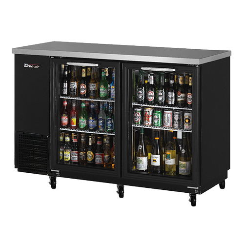 Turbo Air TBB-24-48SG-N 49.13"W Two-Section Solid Door Back Bar Cooler