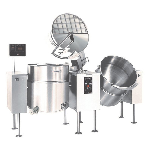 Cleveland TMKEL100T 100 Gallon 2/3 Steam Jacket Design Electric Kettle/Mixer - 208-240V