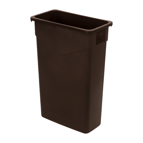 Carlisle 34202369 23 Gallon Polyethylene Brown Trimline Waste Container