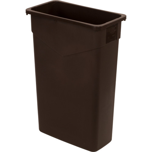 Carlisle 34202369 23 Gallon Polyethylene Brown Trimline Waste Container
