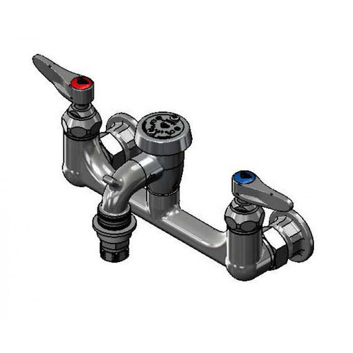 T&S Brass B-2271 Service Sink Faucet wall mount 8" adjustable centers