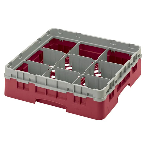Cambro 9S318416 Camrack Glass Rack With Soft Gray Extender - 5 Cases