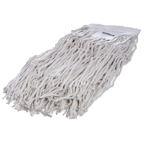 Carlisle 369824B00 #24 4 Ply Cut-End Textured Polyester Band Flo-Pac Wet Mop Head