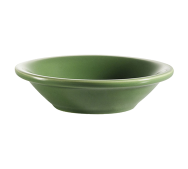 CAC China L-11NR-G 4 Oz. Green Ceramic Round Las Vegas Fruit Dish (3 Dozen Per Case)