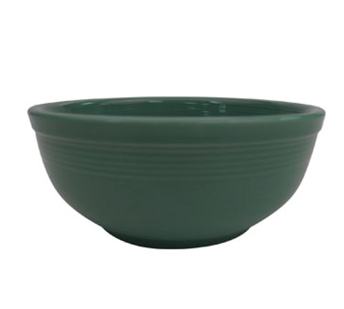 CAC China TG-18-G 15 Oz. Green Porcelain Round Tango Salad Bowl (3 Dozen Per Case)