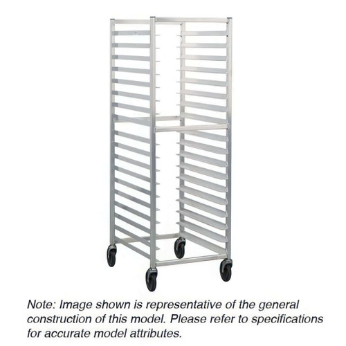 Lakeside 8559 20.5" W Aluminum Open Sides Roll-In Cooler Rack