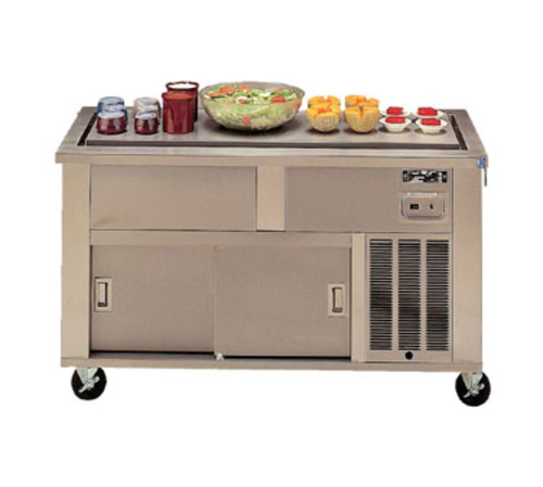 Piper Products 5-FT Stainless Steel 5 Pan Elite Frost Top Serving Counter Enclosed with Doors