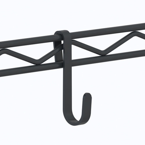 Metro HK23B Super Erecta Snap-On Hook 3-7/16"H Black Style A - Small Multi-Purpose