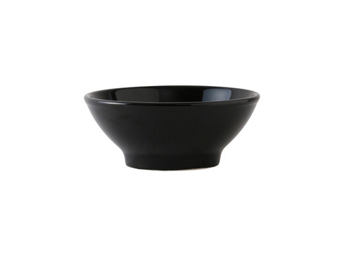 Tuxton BBB-2508 6-3/4" 25 Oz. Ceramic Black Round Menudo/Salad Bowl (1 Dozen)